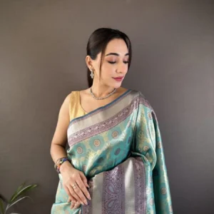 Handpicked Pure Dharmavaram Silk Saree with Copper and Gold Zari Weaving At Best Price